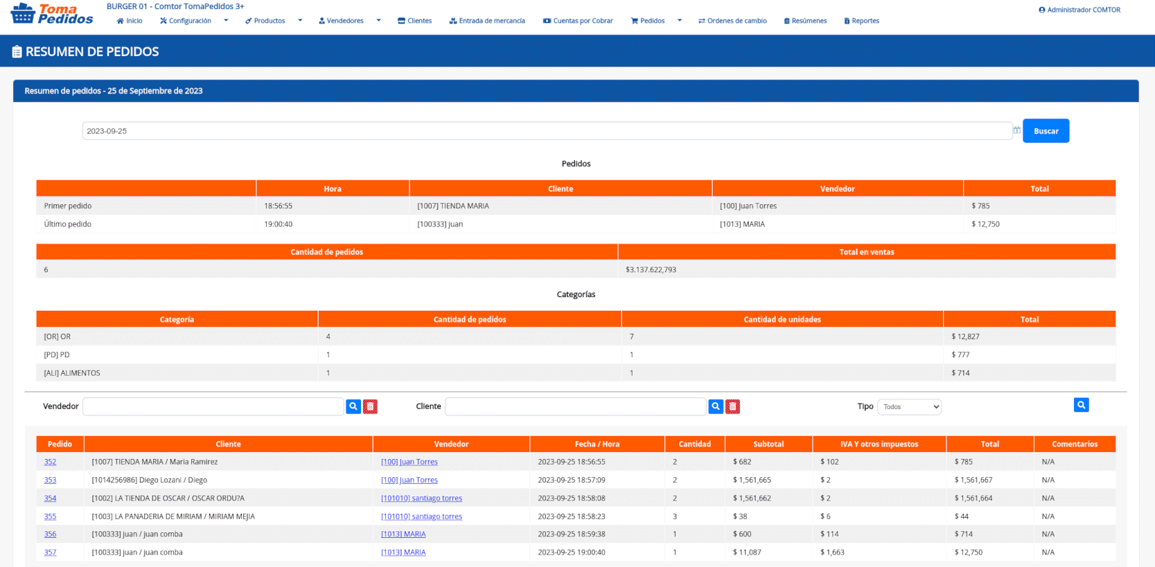 Imagen que muestra cómo la plataforma mejora la gestión de pedidos en una computadora.